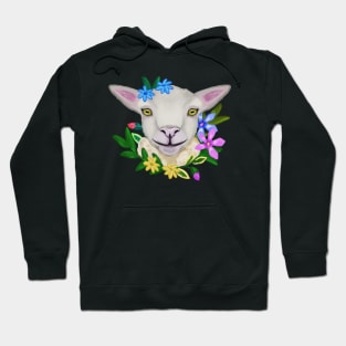 Floral lamb Hoodie